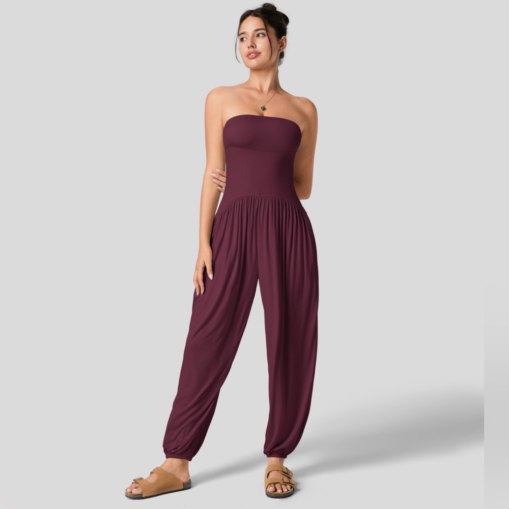 Halara Casual Strapless Jumpsuit
